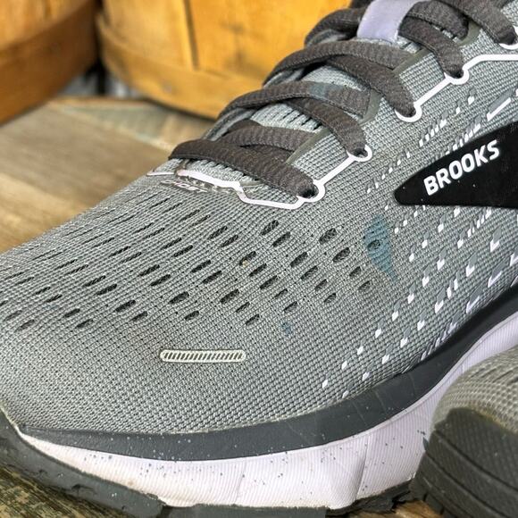 Brooks Ghost 13 Gray Blackened Pearl Purple Comfort Running Shoes Women Size 7.5 - Picture 11 of 12